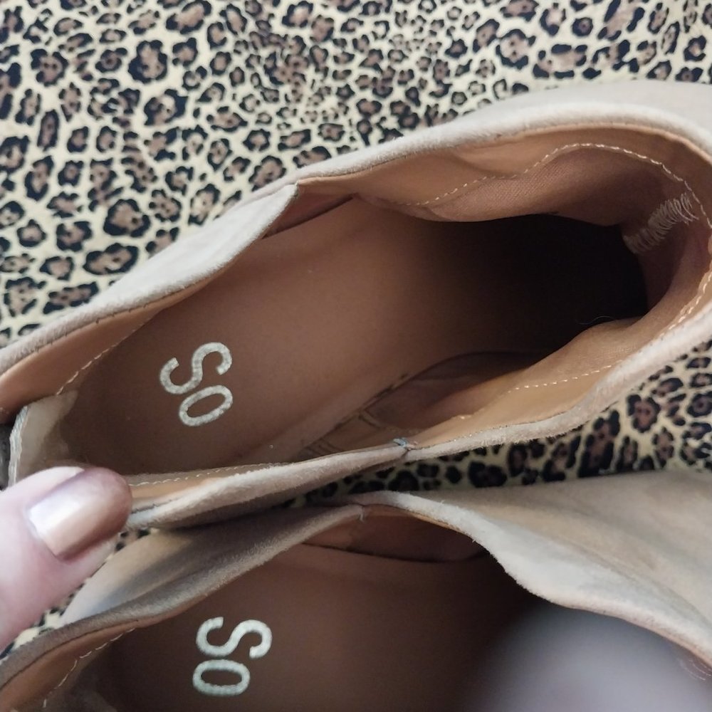2558 Size 8.5 Wide So Tan Booties - Picture 3 of 6